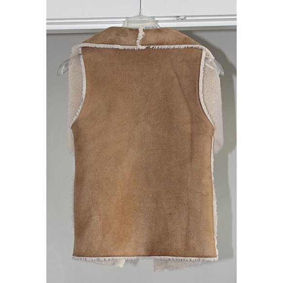 Sanctuary Brand - Women's Faux Shearling Reversible Vest, One Size Fits Most - Picture 4 of 7